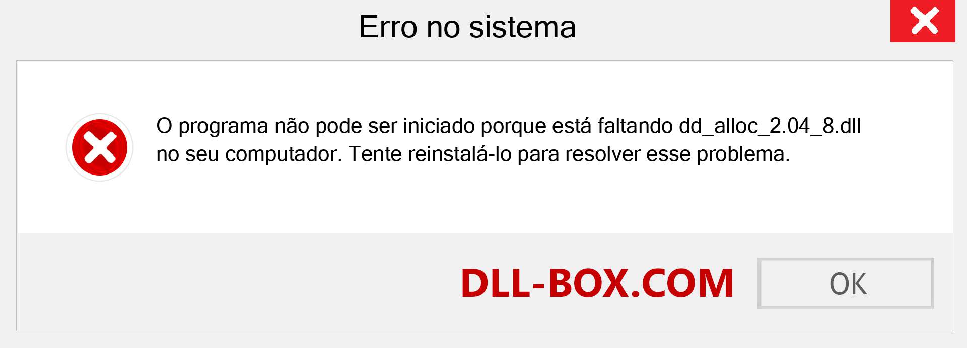 Arquivo dd_alloc_2.04_8.dll ausente ?. Download para Windows 7, 8, 10 - Correção de erro ausente dd_alloc_2.04_8 dll no Windows, fotos, imagens